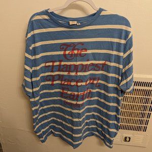 Disney Parks x Junk Food Striped Disneyland Tee Unisex L